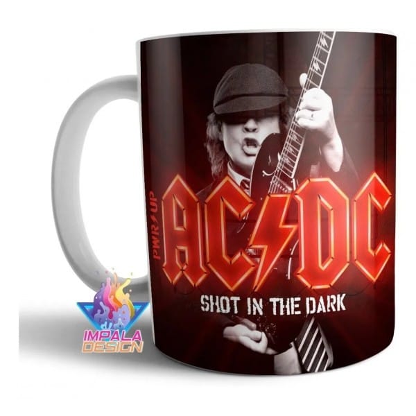 Taza Cerámica Ac Dc Shot In The Dark Official Video Afiche - Imagen 3