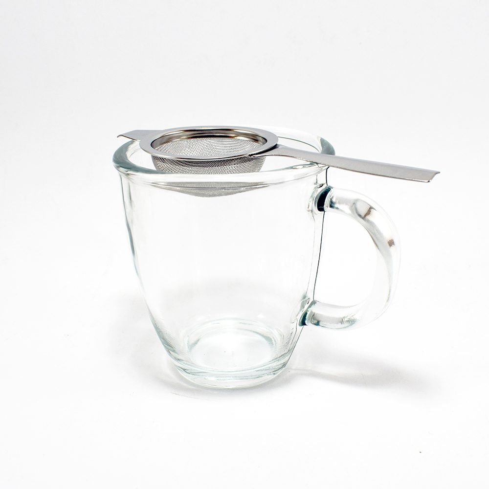 CHEF GOURMET Filtro para Té de Acero Inoxidable – Mango y Base (5 cm) - Imagen 3