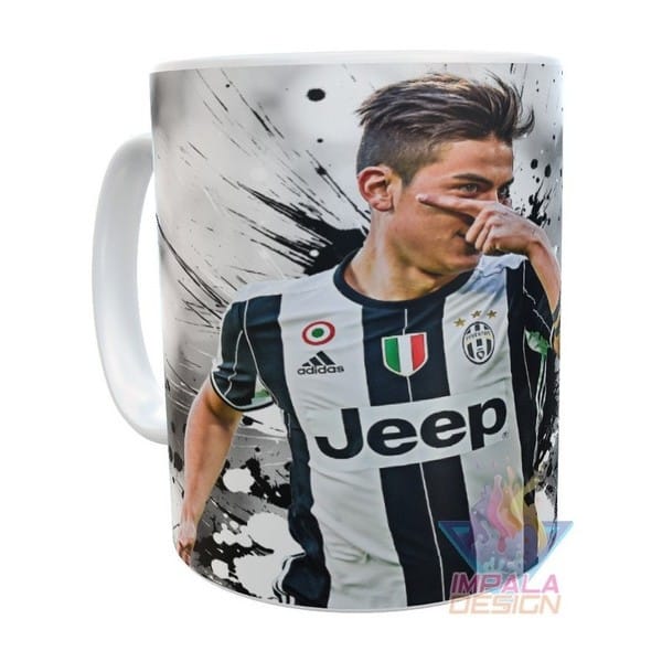 Taza Mágica Paulo Dybala Futbol Juventus Mod02 Cerámica - Imagen 3
