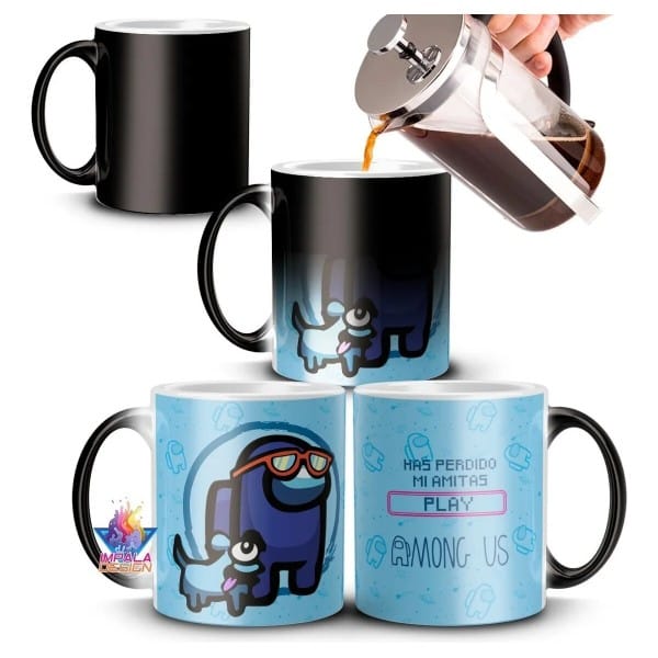 Taza Mágica Among Us Cerámica Videojuego Impostor Mod 05 - Imagen 3
