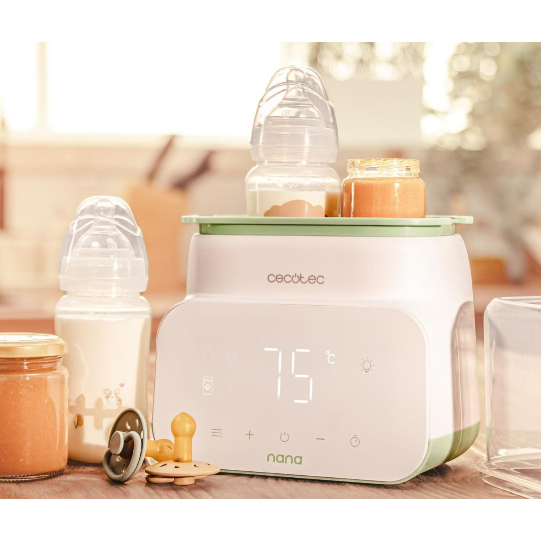 CALIENTA BIBERONES DOBLE CON PANTALLA NANA BABYCARE CECOTEC 01906 - Imagen 3