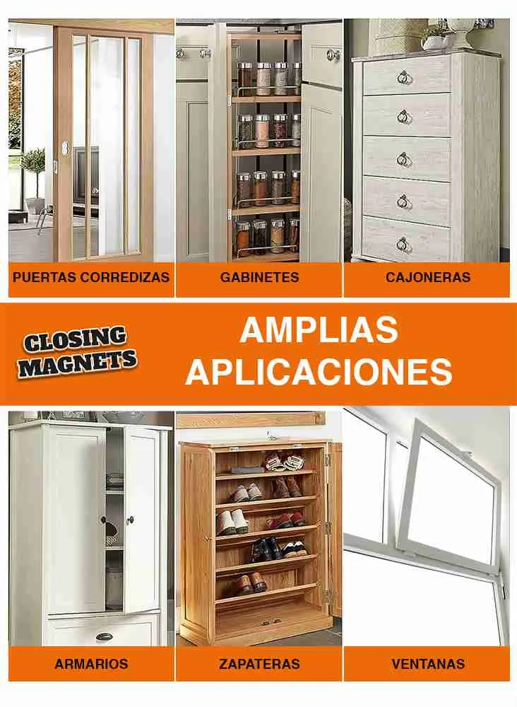 Imanes Para Cajones Ventanas Puertas (8 set) - Imagen 3