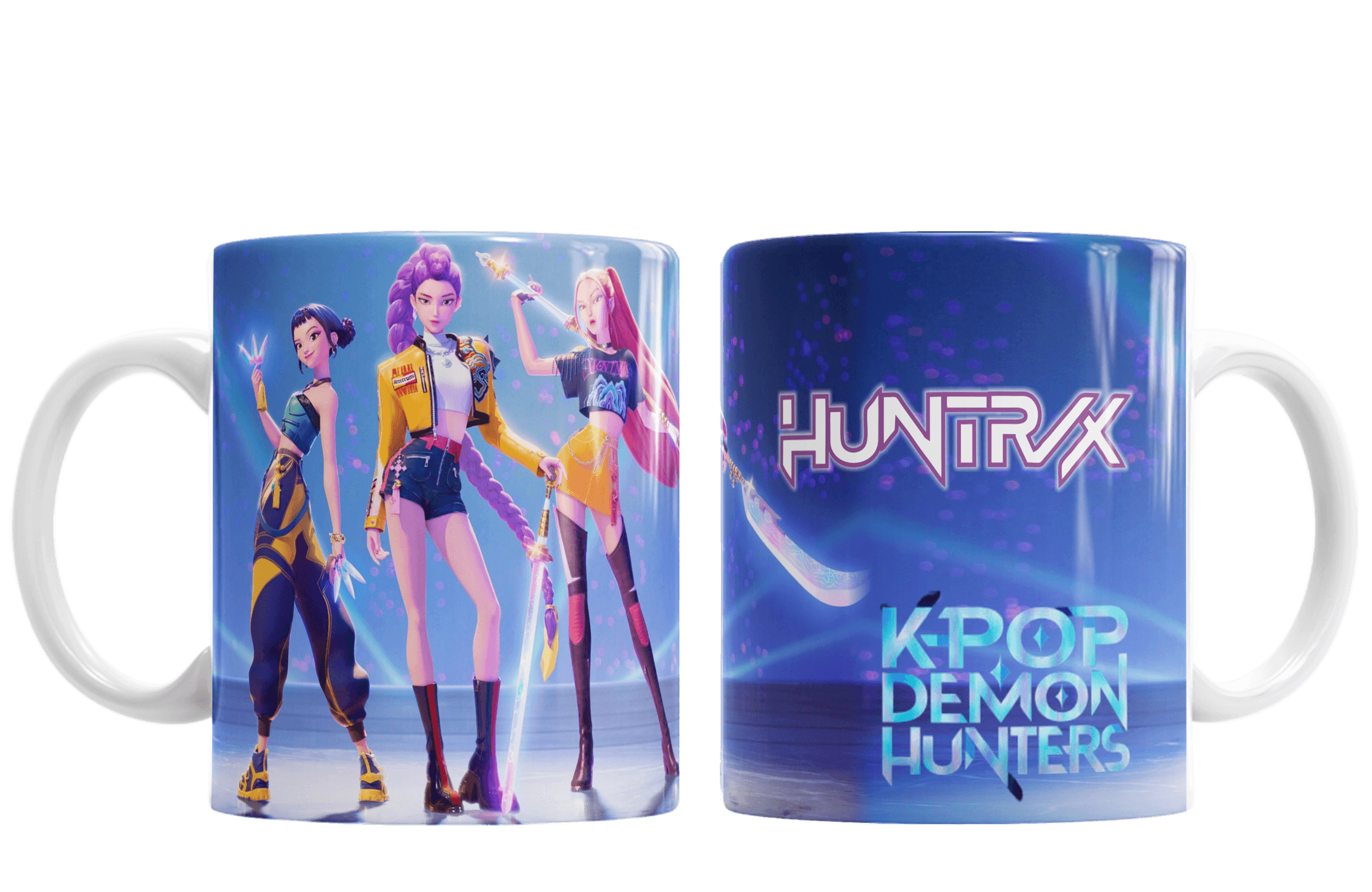 Taza Cerámica Guerreras Kpop Huntrix Golden Rumi Mira Zoe - Imagen 3