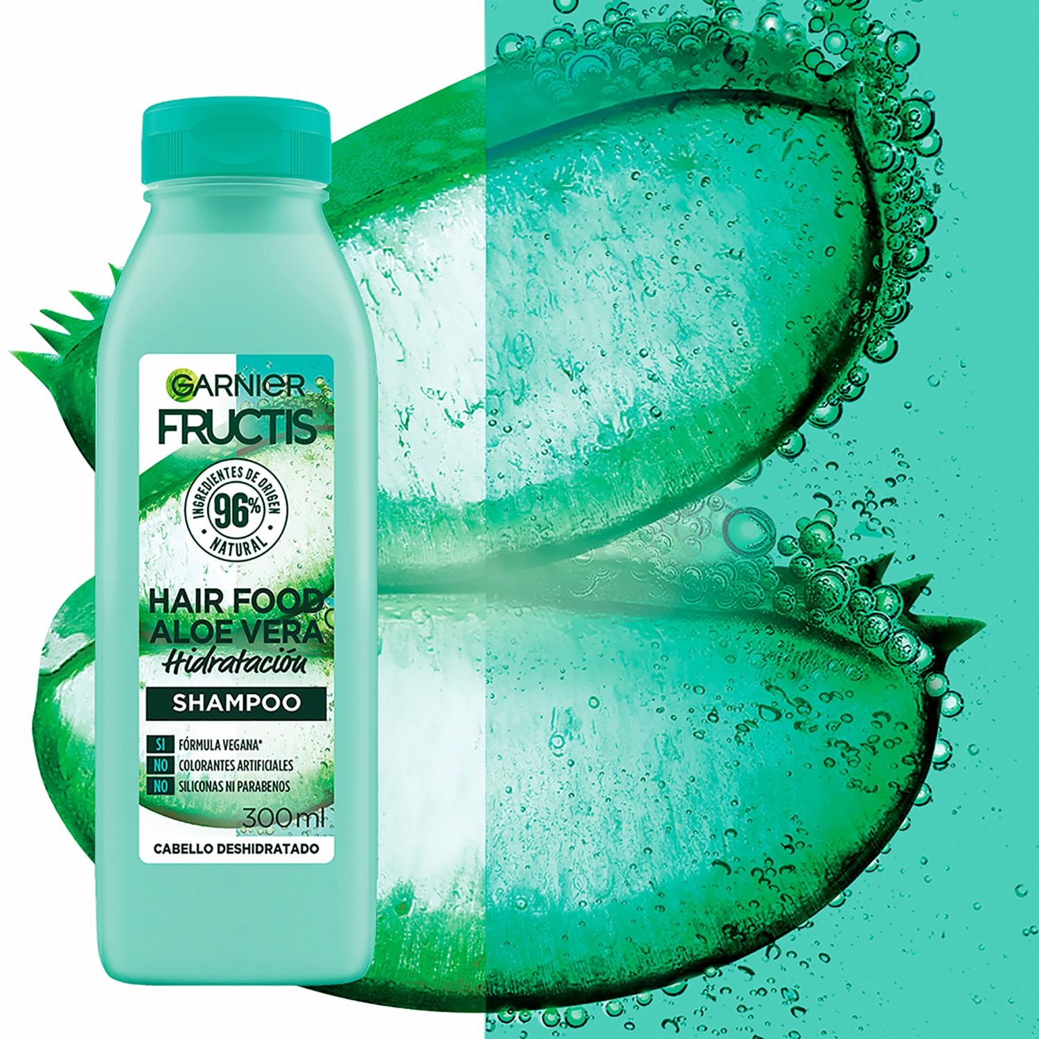 Shampoo Capilar Hair Food Aloe Vera Hidratación GARNIER FRUCTIS 300 Ml - Imagen 4