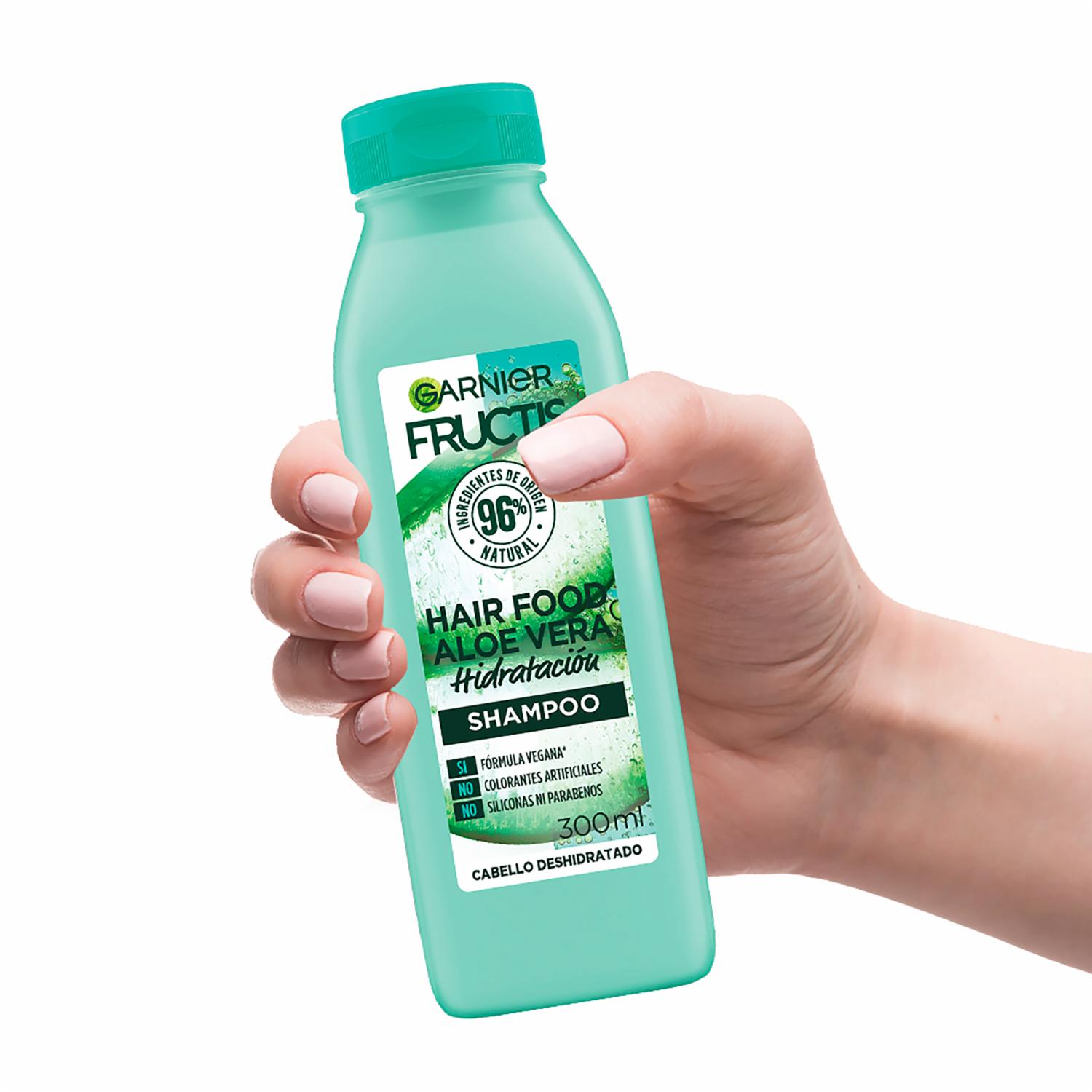 Shampoo Capilar Hair Food Aloe Vera Hidratación GARNIER FRUCTIS 300 Ml - Imagen 6