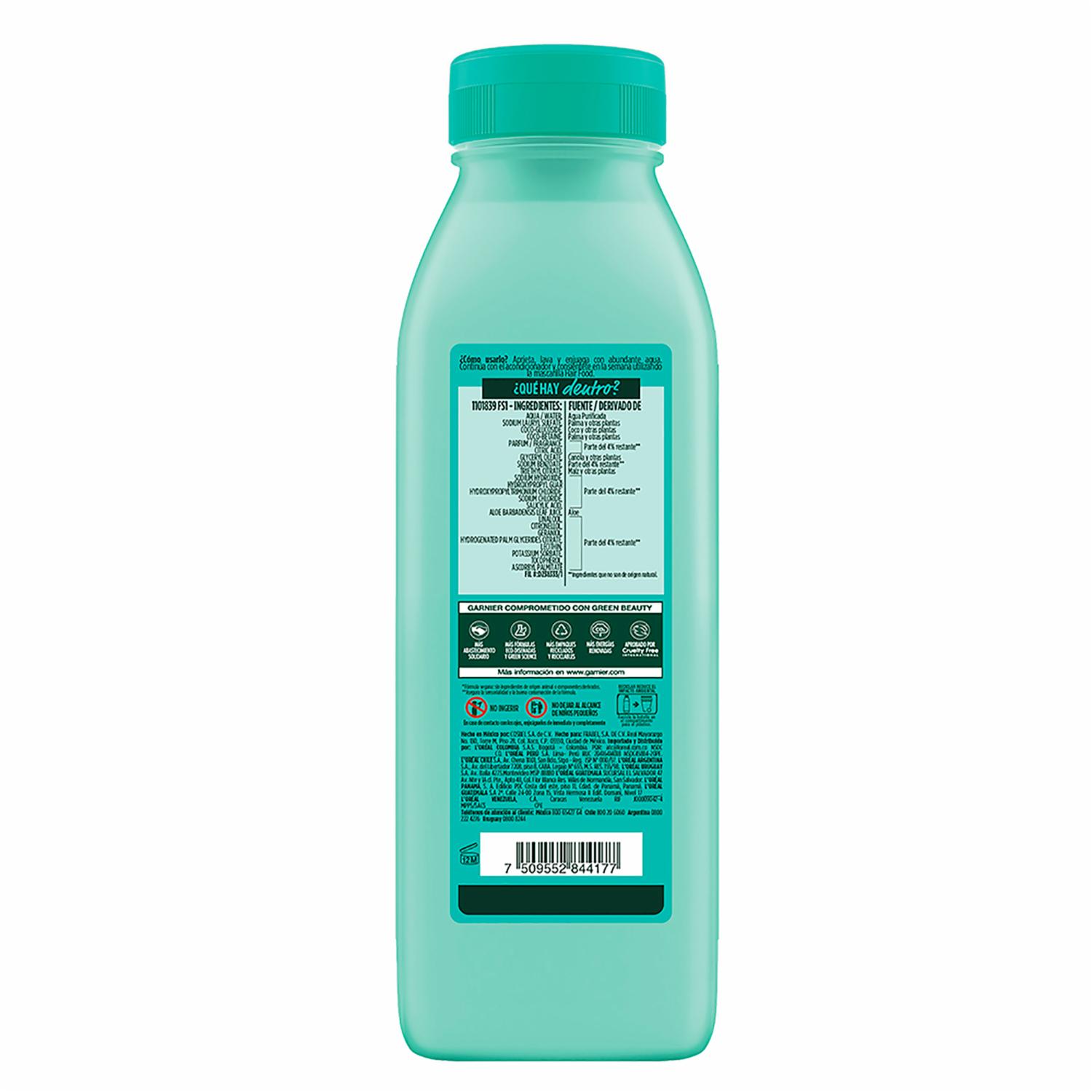 Shampoo Capilar Hair Food Aloe Vera Hidratación GARNIER FRUCTIS 300 Ml - Imagen 7