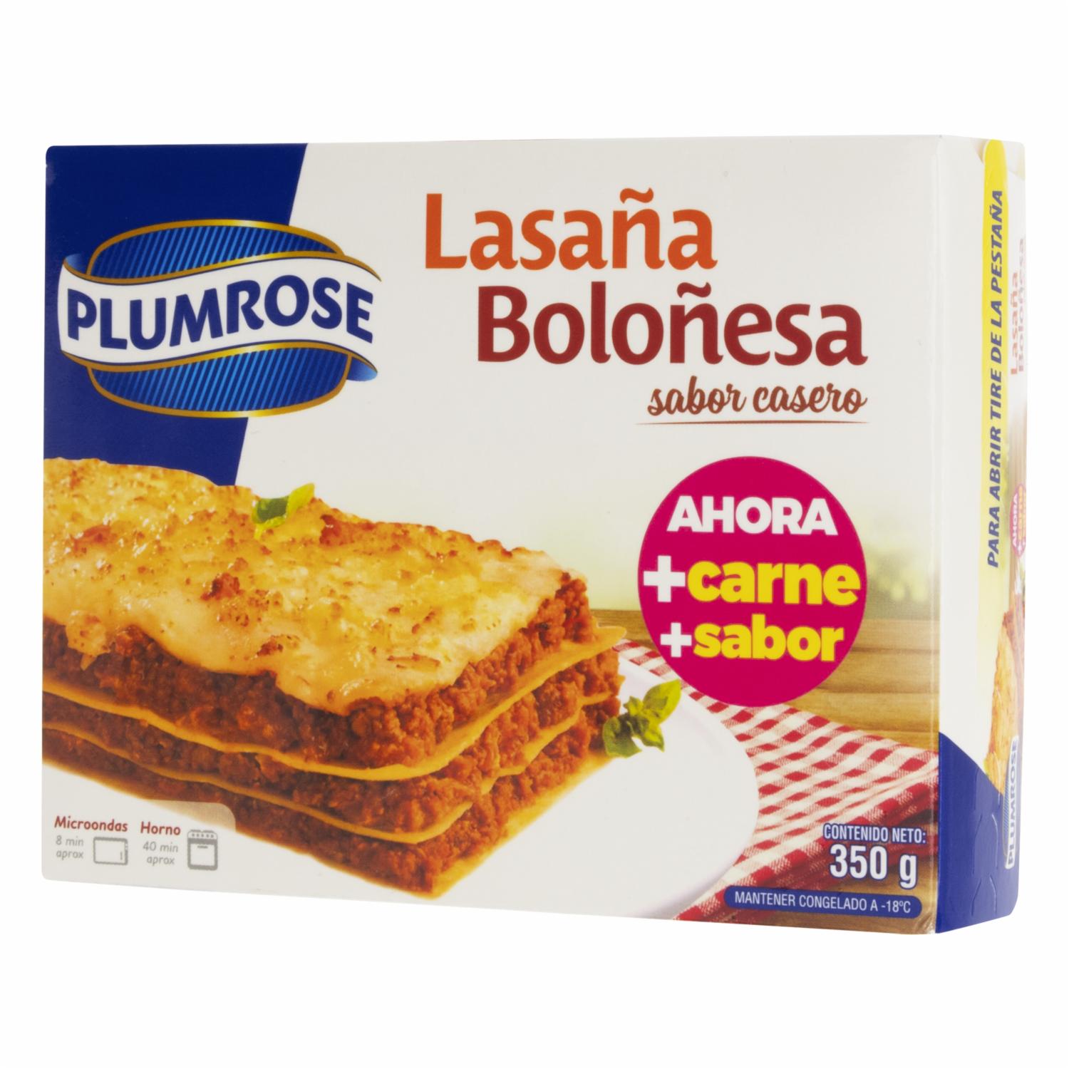 Lasaña Boloñesa PLUMROSE 350 G - Imagen 4