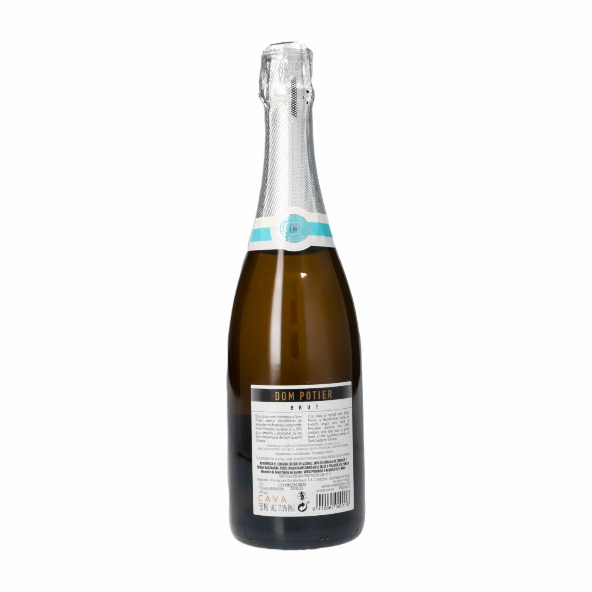 Vino Espumante Brut Cava DOM POTIER 750 ML - Imagen 3